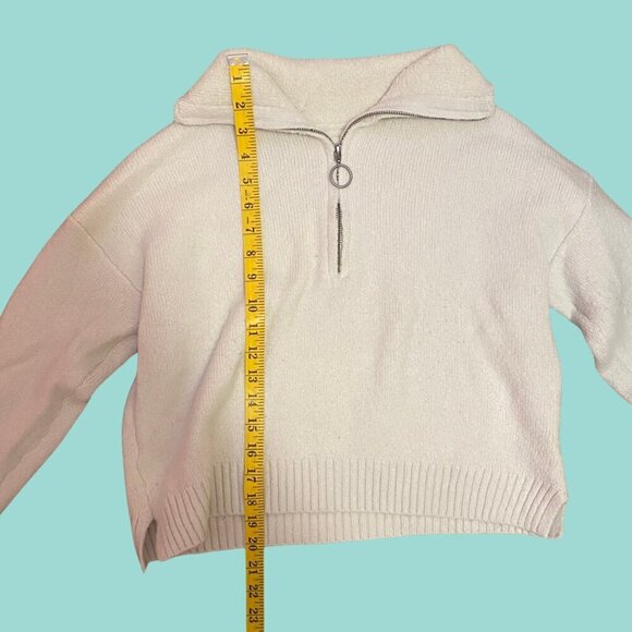 ✨ Cozy Chic Cream Half-Zip Pullover by Happily Grey – Size S - Picture 6 of 9